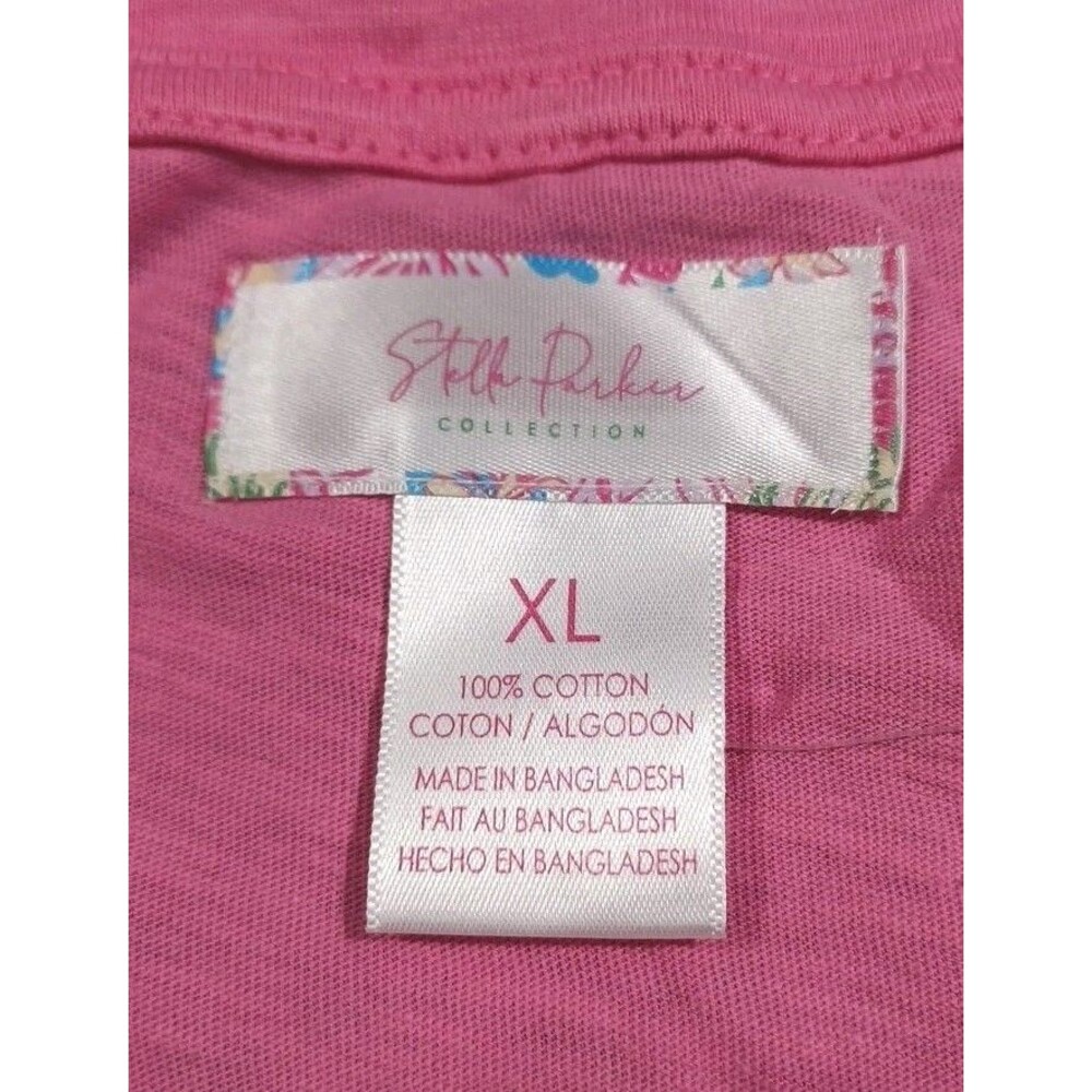 NWT Stella Parker Pink T-shirt Turtle Go with the Flow Size XL-MSRP $28 - Picture 11 of 15